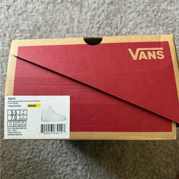 Vans True White High Top Sneakers with Box - Picture 2 of 5